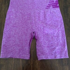 New Balance Heathered Purple Bike Shorts